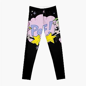 Vintage Nickelodeon The Fairly Oddparents Cosmo And Wanda Poof Christmas Leggings