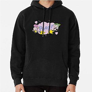 Vintage Nickelodeon The Fairly Oddparents Cosmo And Wanda Poof Christmas Pullover Hoodie