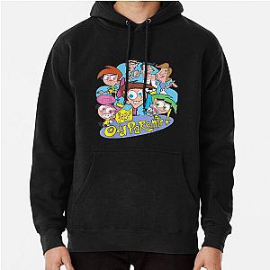 Retro Vintage Nickelodeon The Fairly Oddparents Cast Christmas Pullover Hoodie
