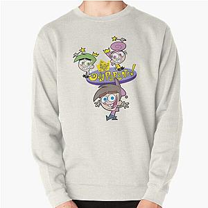 The Fairly OddParents Cosmo Wanda And Timmy Title Logo Pullover Sweatshirt