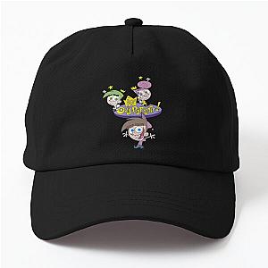 The Fairly OddParents Cosmo Wanda And Timmy Title Logo Dad Hat