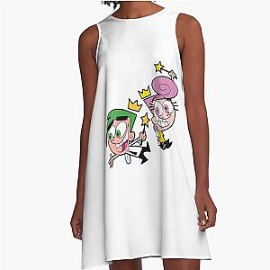 Funny Gifts The Fairly Odd Parents Wanda And Cosmo Halloween A-Line Dress