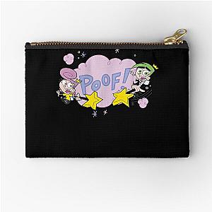 Vintage Nickelodeon The Fairly Oddparents Cosmo And Wanda Poof Christmas Zipper Pouch