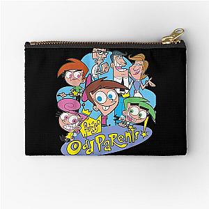 Retro Vintage Nickelodeon The Fairly Oddparents Cast Christmas Zipper Pouch