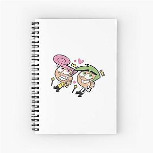 Fairly Odd Parents Character Sticker - Cosmo and Wanda Spiral Notebook