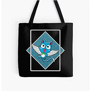 Fairy Tail Bags - Happy In The Blue Box All Over Print Tote Bag RB0607