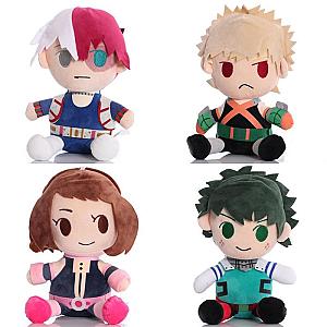 Anime Plushies - My Hero Academia 4pcs/set Izuku Midoriya Katsuki Bakugou Todoroki Anime Plush