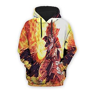 Fairy Tail Hoodies - Natsu Dragneel Yellow Blade   Zip Up Hoodie IPW