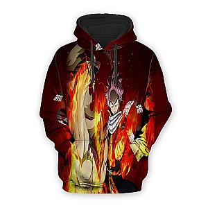 Fairy Tail Hoodies - Fire Dragon Slayer Natsu Dragneel &amp; Igneel  Hoodie IPW