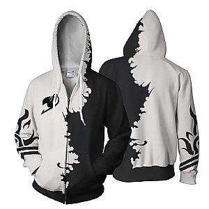 Fairy Tail Hoodies - Magnolia Color Crossover  Emblem Zip Up Hoodie IPW