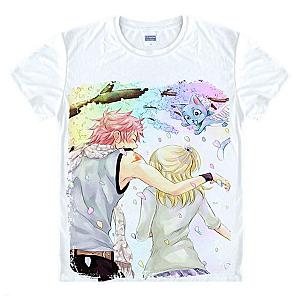 Fairy Tail T-Shirts - Natsu &amp; Lucy Fantasy T-Shirt IPW