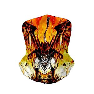 Fairy Tail Neck Gaiter - Natsu Dragon Empyrean Blend Fire Neck Gaiter Bandanna Scarf IPW