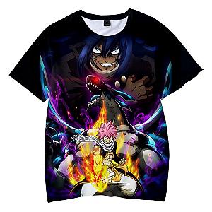 Fairy Tail T-Shirts - Acnologia Natsu Dragneel Premium Brushed  T-shirt IPW