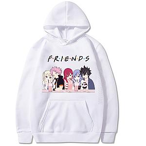 Fairy Tail Friends Hoodie - Fairy Tail Friends Natsu Lucy Gray Elza Hoodie