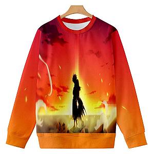 Fairy Tail Sweatshirts - Natsu Dragneel Reversible Embossed Scenery Sweatshirt IPW