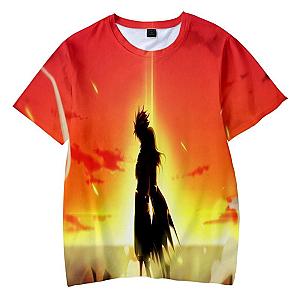 Fairy Tail T-Shirts - Natsu Dragneel Reversible Embossed Dragon Slayer Fire  T-shirt IPW