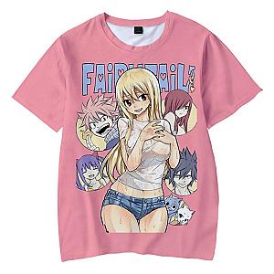 Fairy Tail T-Shirts - Lucy Heartfilia Dream Space Soft  Cute Natsu Happy  T-shirt IPW