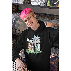 Rick and Morty Hoodies – R&amp;M Funny Printed Black Hoodie