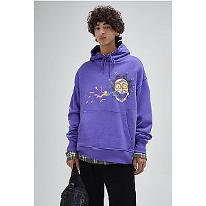 Rick and Morty Hoodies – R&amp;M Purple Graphic Designed Pullover Hoodie