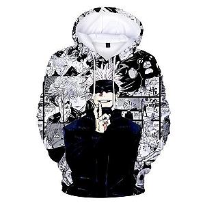 Jujutsu Kaisen Hoodies – Satoru Gojo Manga Hoodie