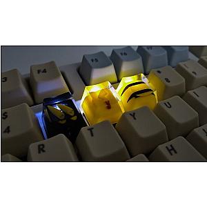 Handmade Anime Keycap Pikachu Three-Dimensional Artisan Keycap Resin