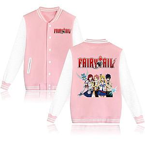 Anime Fairy Tail Baseball Jacket - Kawaii Printed Jackets