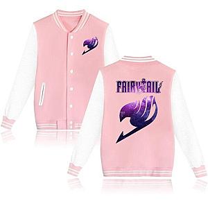 Kawaii Janpanese Anime Fairy Tail Printed Baseball Jacket