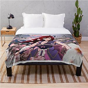 Fairy Tail Bedding Sets - Erza Scarlet Throw Blanket RB0607