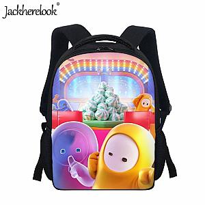 Cartoon Fall Guys Game Design Backpacks