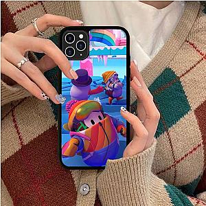 Funny Fall Guys Game Winter Scene Phone Case For iPhone