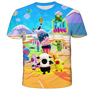 New Games Fall Guys Stumble Guys T Shirt For 3 to 14 Ys Kids