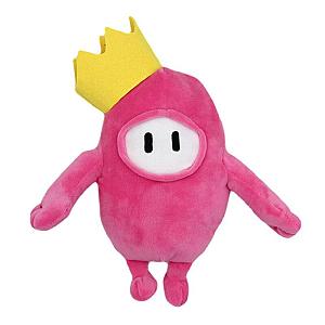 20CM Pink Fall Guys Yellow Crown Doll Plush