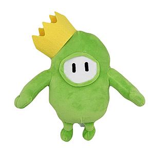 20CM Green Fall Guys Yellow Crown Doll Plush