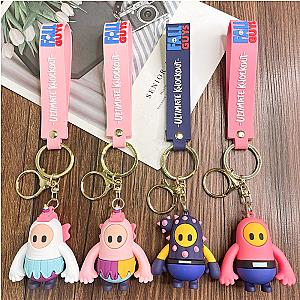 4 Styles Fall Guys Doll Ultimate Knockout Keychains