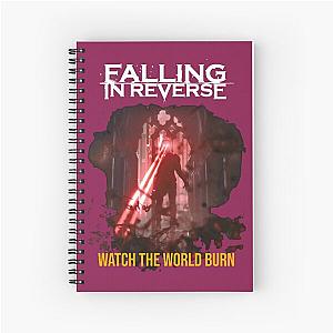 falling in reverse watch the world burn Spiral Notebook