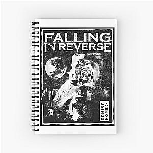 Astronaut falling in reverse Spiral Notebook