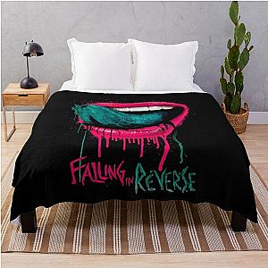 pink lipstick falling in reverse the rest gift for fans and lovers - Falling In Reverse Throw Blanket