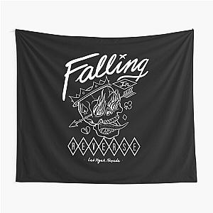 Falling In Reverse Retro Flame Skull Tapestry