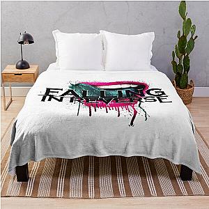 best black falling in reverse logo Throw Blanket