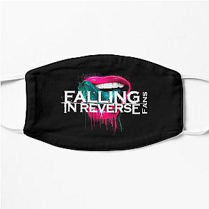 best white falling in reverse logo Flat Mask