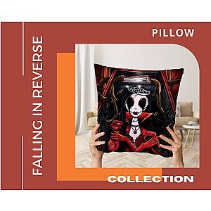 Falling In Reverse Throw Pillow