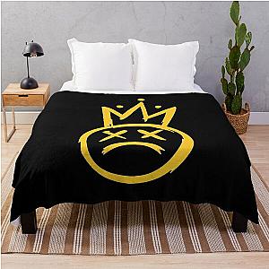 yellow fall out boy head logo Throw Blanket