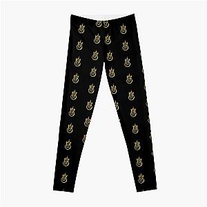 yellow fall out boy head logo Leggings