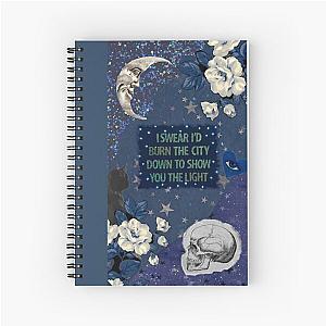 Fall Out Boy Lyrics Collage Spiral Notebook