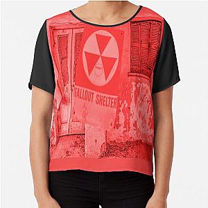 Fallout Shelter Sign by dePace Chiffon Top