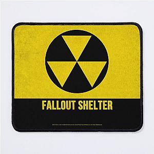 Fallout Shelter Metal Sign Grungy Version Mouse Pad