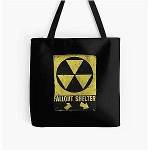 Fallout Shelter Dirty Sign All Over Print Tote Bag
