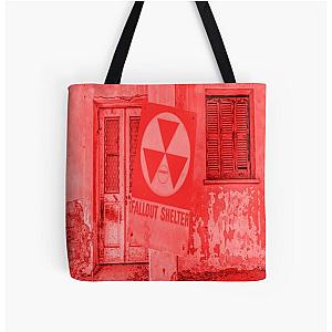 Fallout Shelter Sign by dePace All Over Print Tote Bag