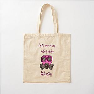 I'd let you in my fallout shelter, Valentine Cotton Tote Bag