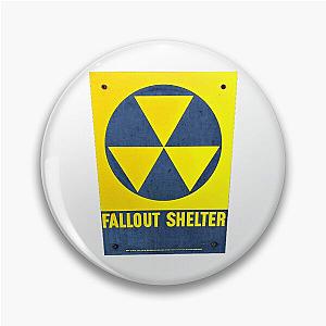 Fallout Shelter Sign Yellow Pin
